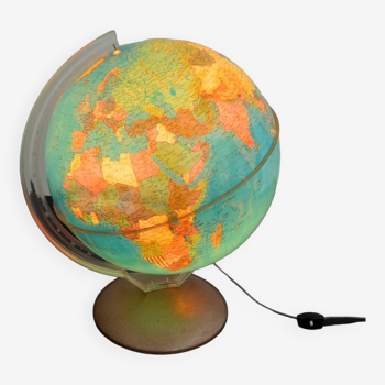 Globe terrestre, illumina italie 1960s  Format XL