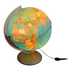 Globe terrestre, illumina - italie 1960s