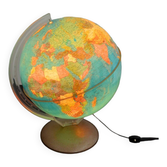 Globe terrestre, illumina italie 1960s  Format XL