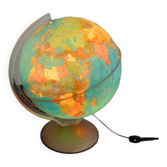 Terrestrial globe, illumina italy 1960s XL format