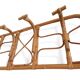 Mid-Century Extra-Large Bamboo & Rattan Coat Rack, Tito Agnoli Style