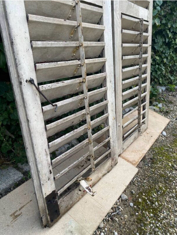 Volets anciens persiennes bois