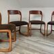 Ensemble de 4 chaises baumann traineau