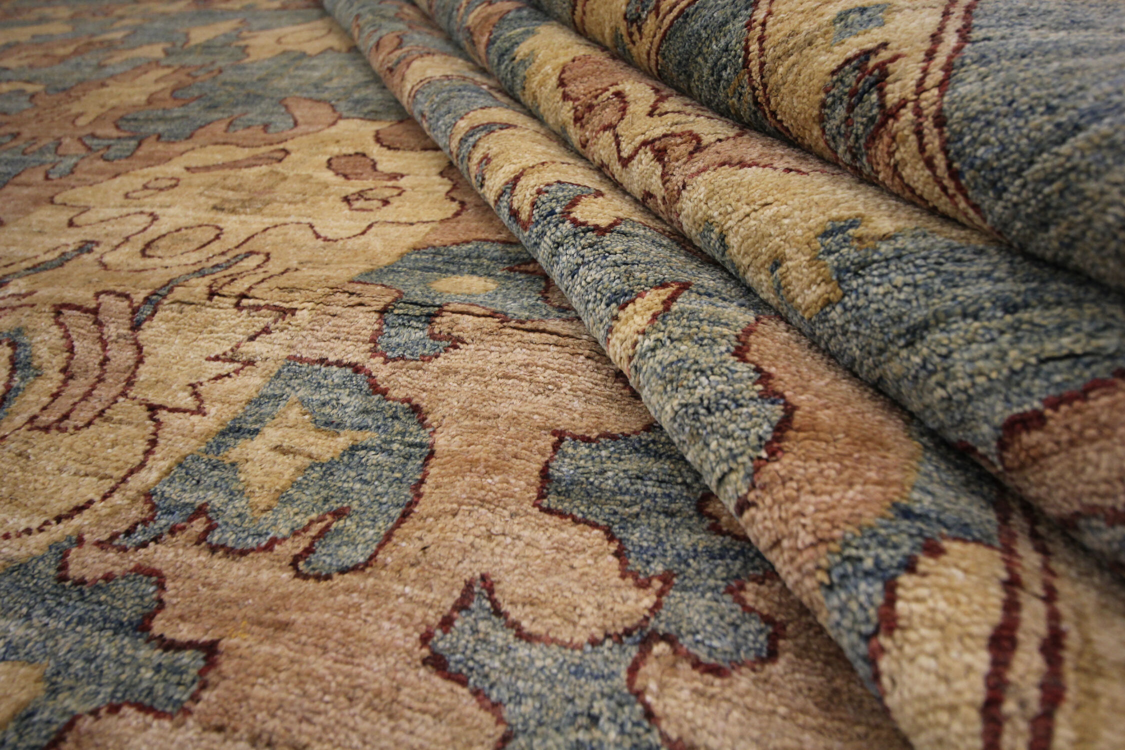 Tapis traditionnel vintage persan Ziegler tissé à la main Tapis de salon en laine