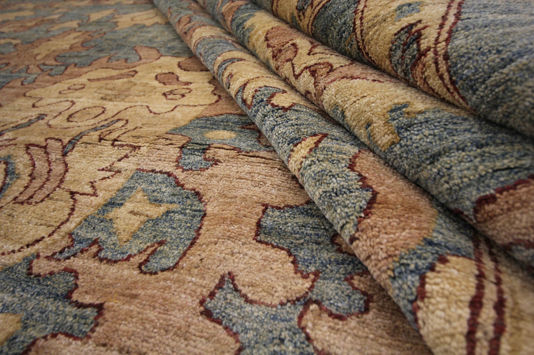 Tapis traditionnel vintage persan Ziegler tissé à la main Tapis de salon en laine