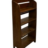 Art Deco Oak compact bookcase minimalist design