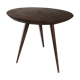 Table basse tripode guéridon ronde bois vintage 1950 - 35 cm