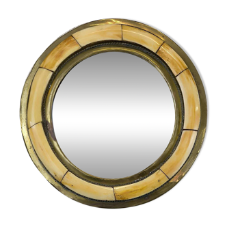 Small round Moroccan mirror