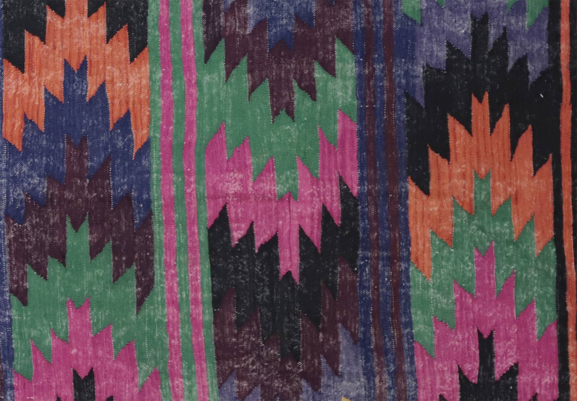 Turkish Kilim Yuruk Vintage 177x338 cm Geometric Multicoloured