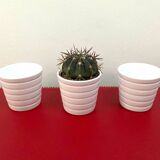 Ensemble de 4 petits cache-pots en céramique