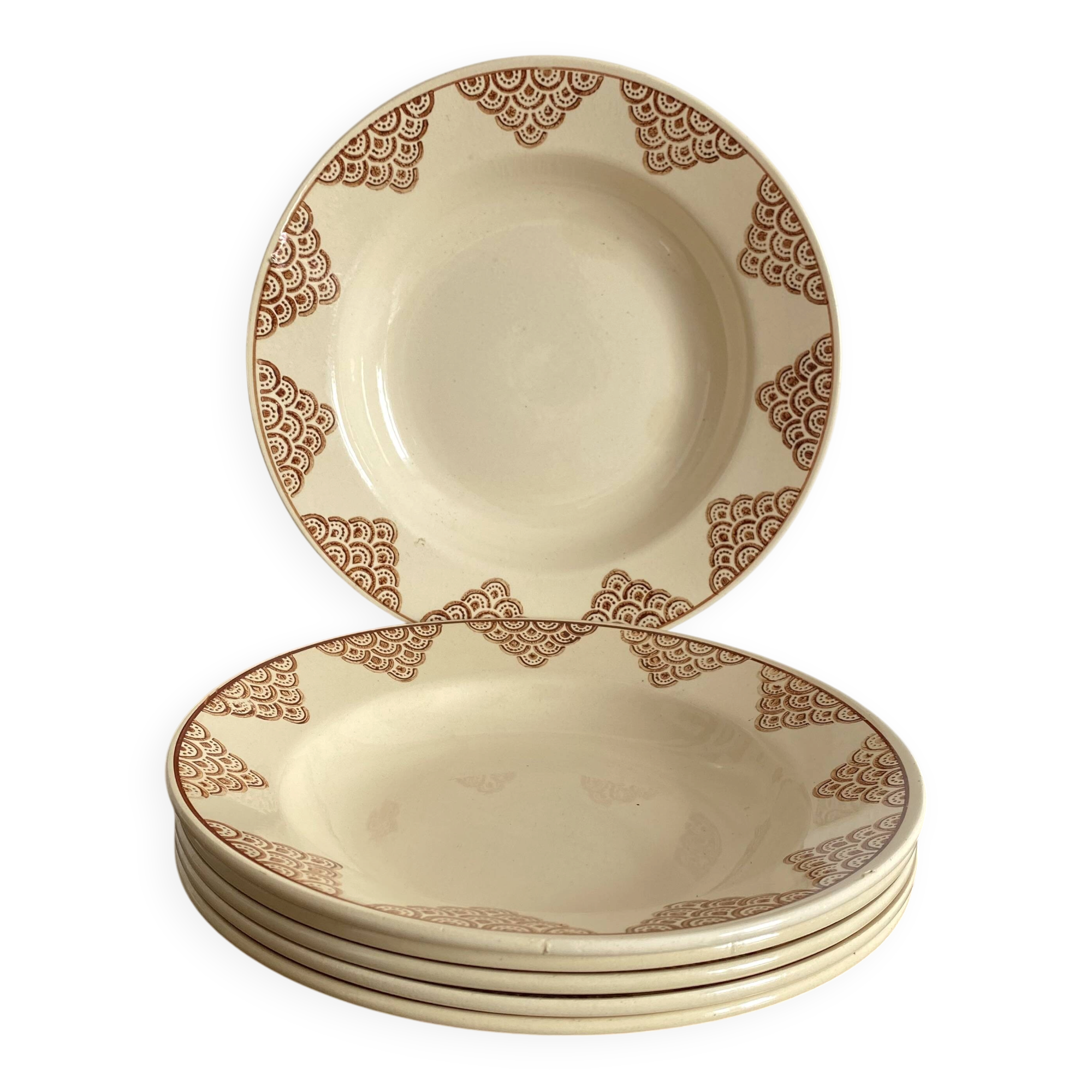 St Amand deep plates, 1930s