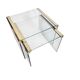 Pierangelo Gallotti & Radice - 'T35' - set of 2 side tables - glass - brass