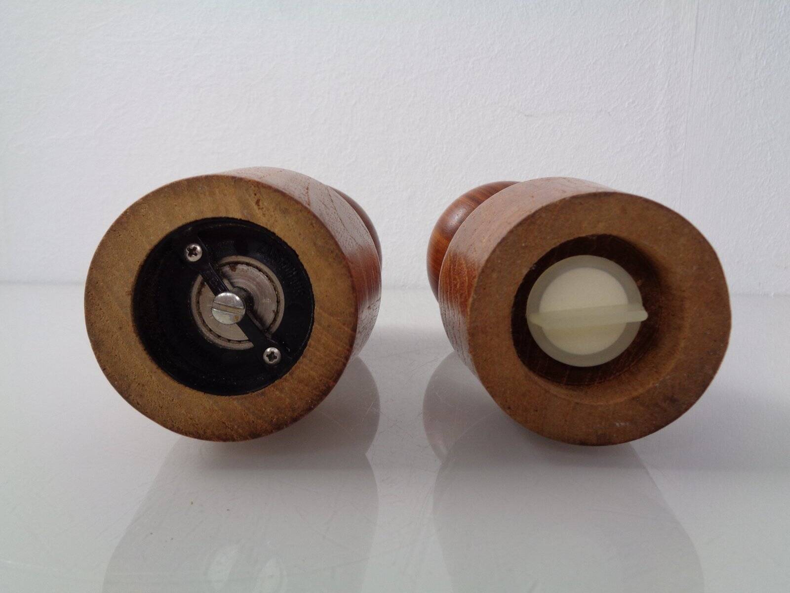 Mid-Century Teak Salt Shaker and Pepper Mill by Zassenhaus, 1960s, Set of 2