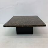 Table basse en granit années 1980