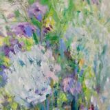 Original Swedish oil on panel from the mid-century "Whispers of Spring" Vintage