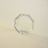 Octagonal glass ashtray
