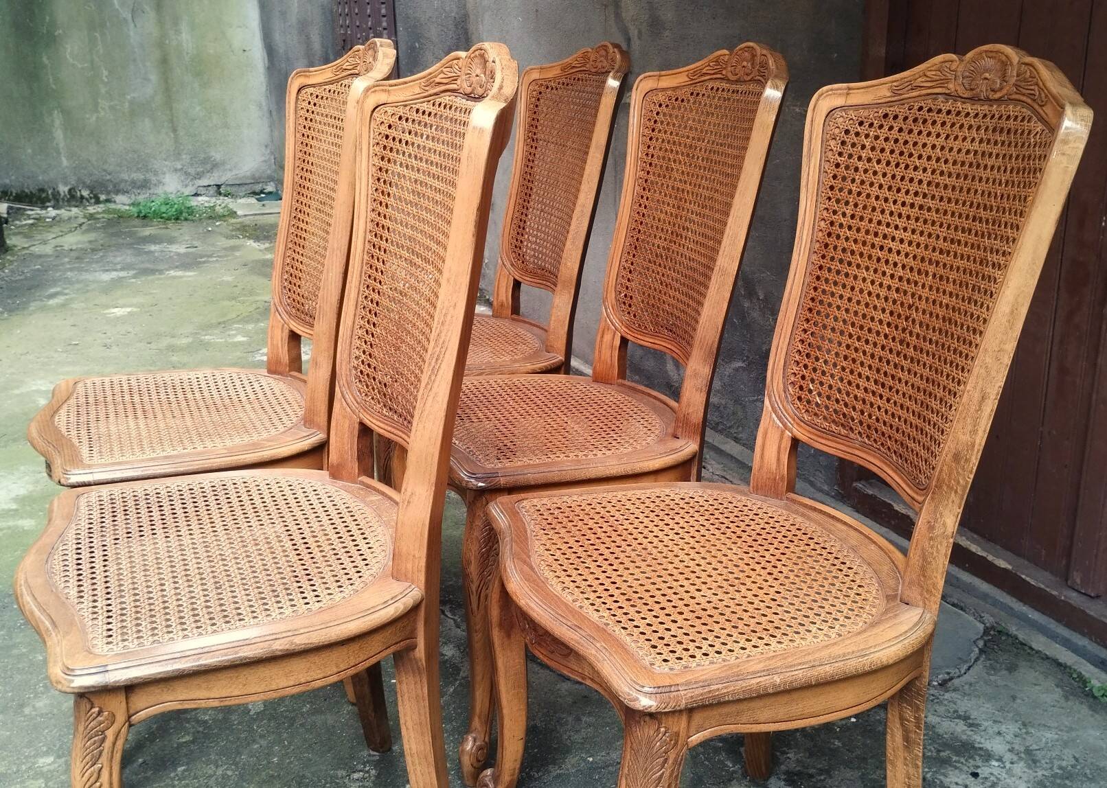Set of 5 baumann chairs