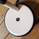 ALUMINOR white metal desk saucer lamp circa 1970
