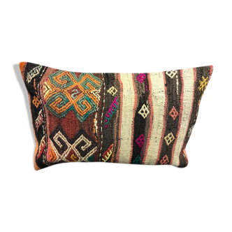 Turkish Kilim Lumbar Pillow