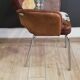 60s leather pachworks armchair