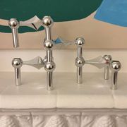 Set of 4 Nagel Stoff candle holders