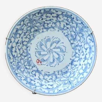 Assiette porcelaine bleue chinese canton