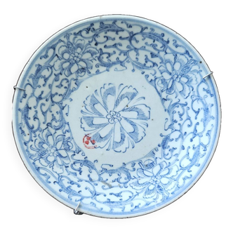 Assiette porcelaine bleue chinese canton