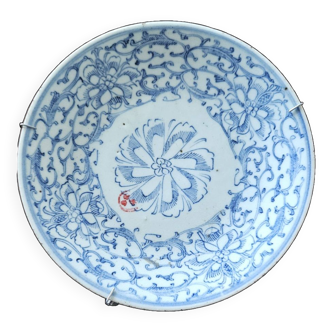 Canton Chinese blue porcelain plate