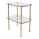 Brass side table with double glass top Maison Jansen Style - Circa 1940