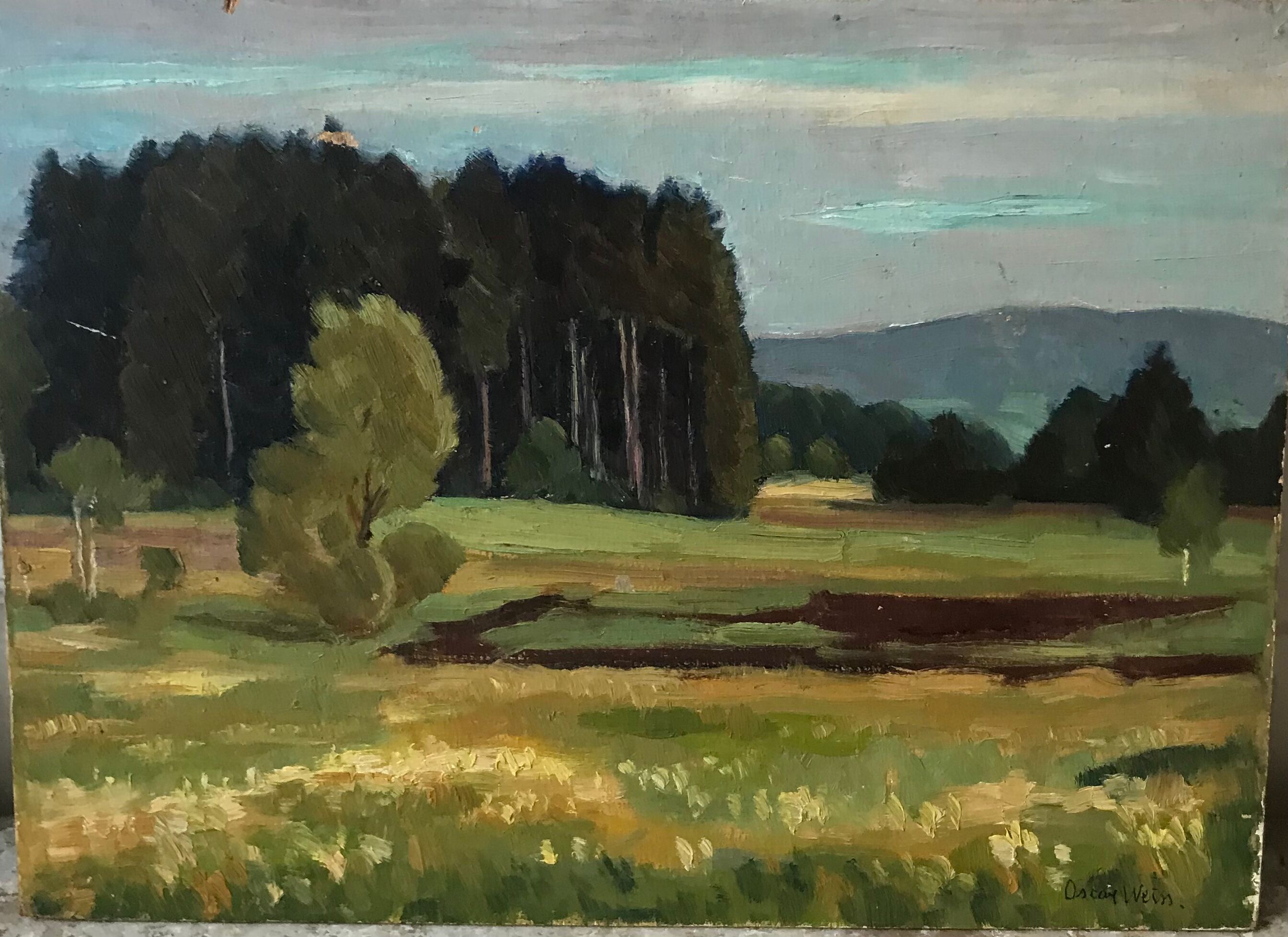 Landscape oil painting