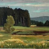 Landscape oil painting