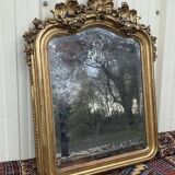 Louis XV mirror, early 19th century, restored.