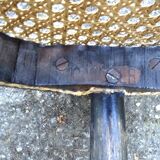 Bistrot chair, by CAMBIER-Belgium- caned, beautiful original patina-1920_