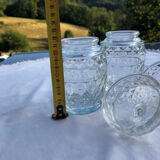 Lot 2 serving jam jars