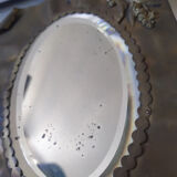 Brass beveled mirror
