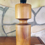 Modernist natural wood lamp 1960-70