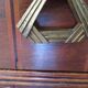 Art Deco chest of drawers - 4 drawers - locks - checkered wood veneer top - 50s
