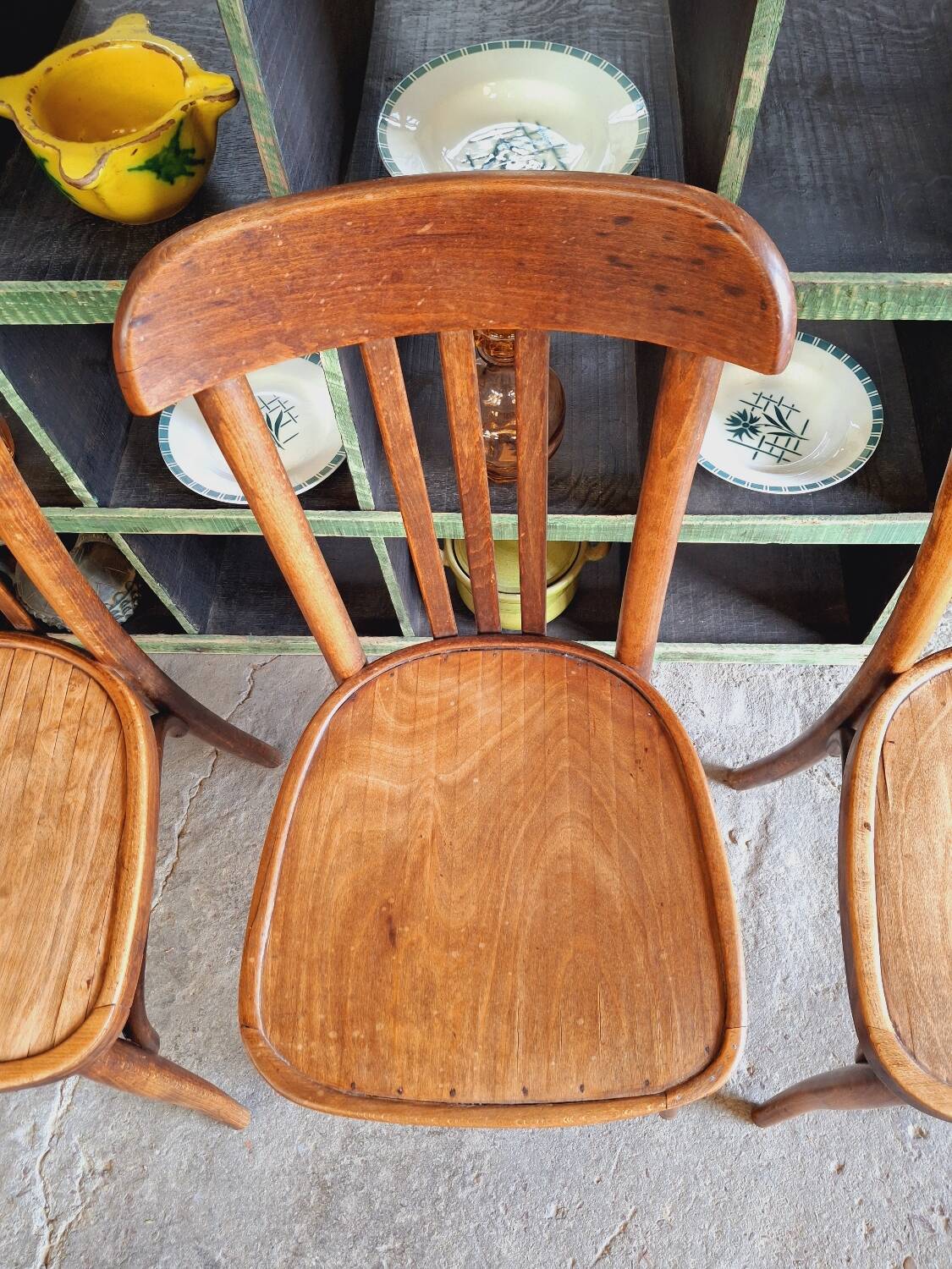 Old bistro chairs