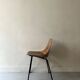 Barrel chair wood & metal by Pierre Guariche for Steiner Paris 1950