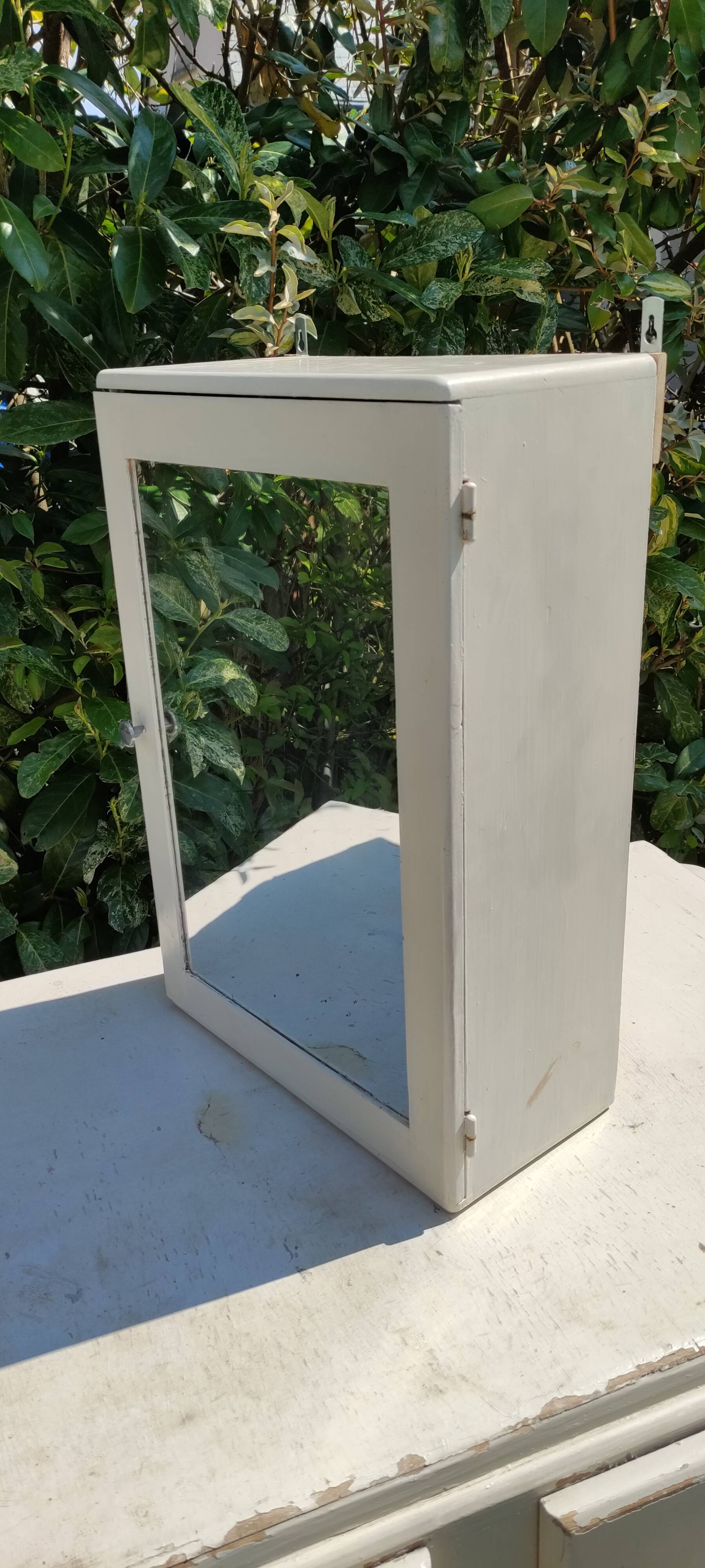 Vintage wooden medicine cabinet