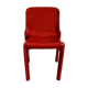 Red chair "selene" by vico magistretti for artemide of the 60s