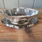 Vintage stainless steel gravy boat