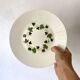 Antique dinner plates Saint Amand Ceranord, Bourrasque
