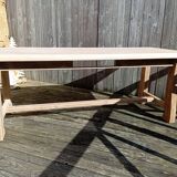 Table de ferme bois brut
