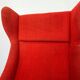 Original design fiberglass wing chair by Miroslav Navratil, 1970s