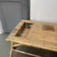Table basse vintage en rotin