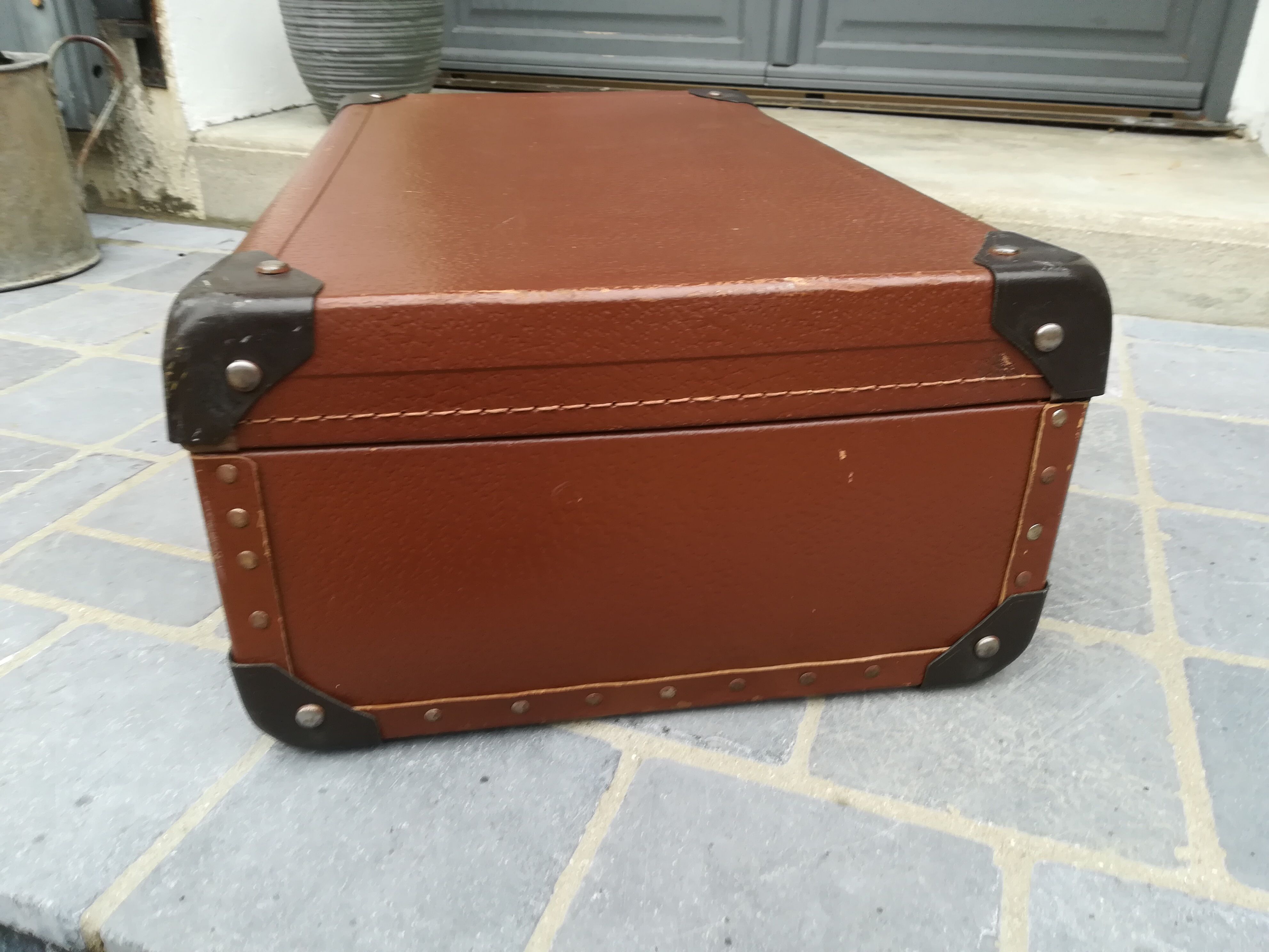Old cardboard suitcase