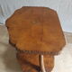 Solid elm coffee table with double tops