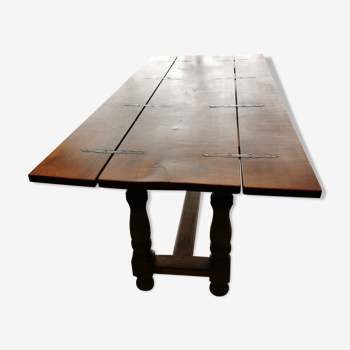 Long foldable tray farm table
