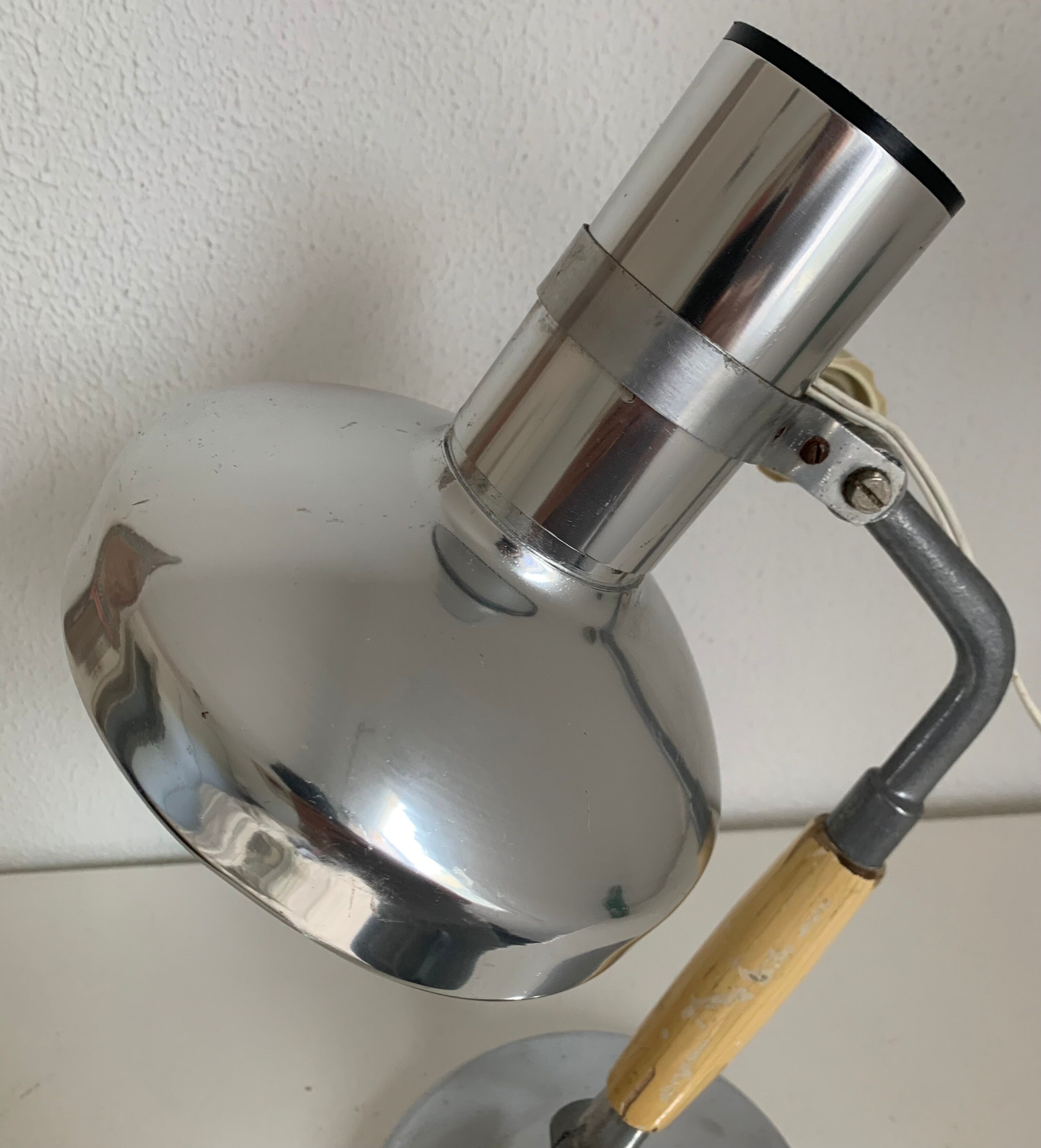 Vintage 1950 industrial table lamp Kurt Rosenthal - 43 cm